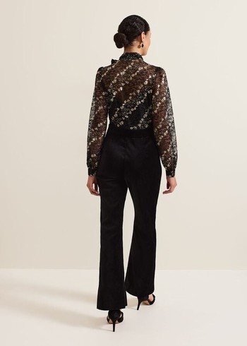 Phase Eight Morilla Lace Jumpsuit Black/Multicolor USA | 1784093-MS